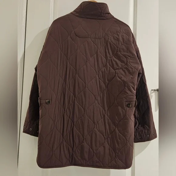 Faherty Horizon series Brown Quilted oversize Jacket size XS/ S - Picture 7 of 16